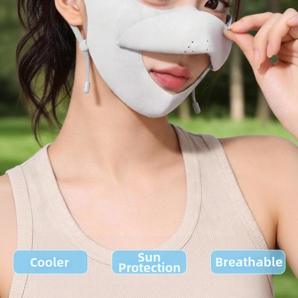 Washable UV Protection Face Mask Lightweight Ice Silk Mask New Sun Mask  for Cycling