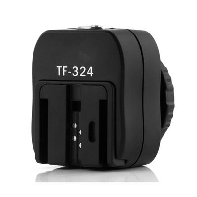 Blitzschuh TF324 Blitzschuh-Synchronisationsadapter mit PC-Synchronisationsanschluss Speziell für HLV F58AM F42AM F56AM DSLR-Kamera