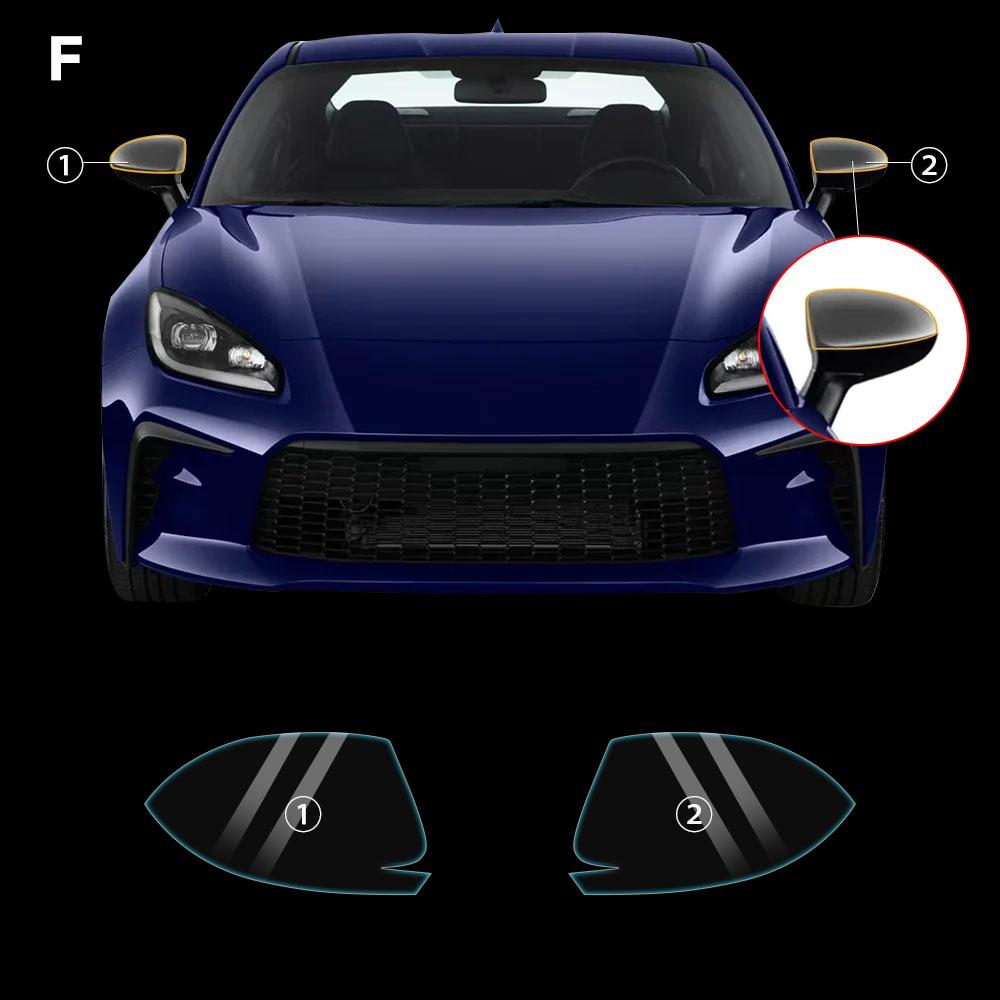 Car Transparent Headlight Rearview Mirror Film TPU PPF Clear Sticker For Toyota GR86 Car Paint Protection Film Rearview film