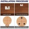Dart Board Wall Bracket Mounting Stand Kit Wall Mounted Hanging Dartboard Set With Screw Hook Accessories For Cabinet wall