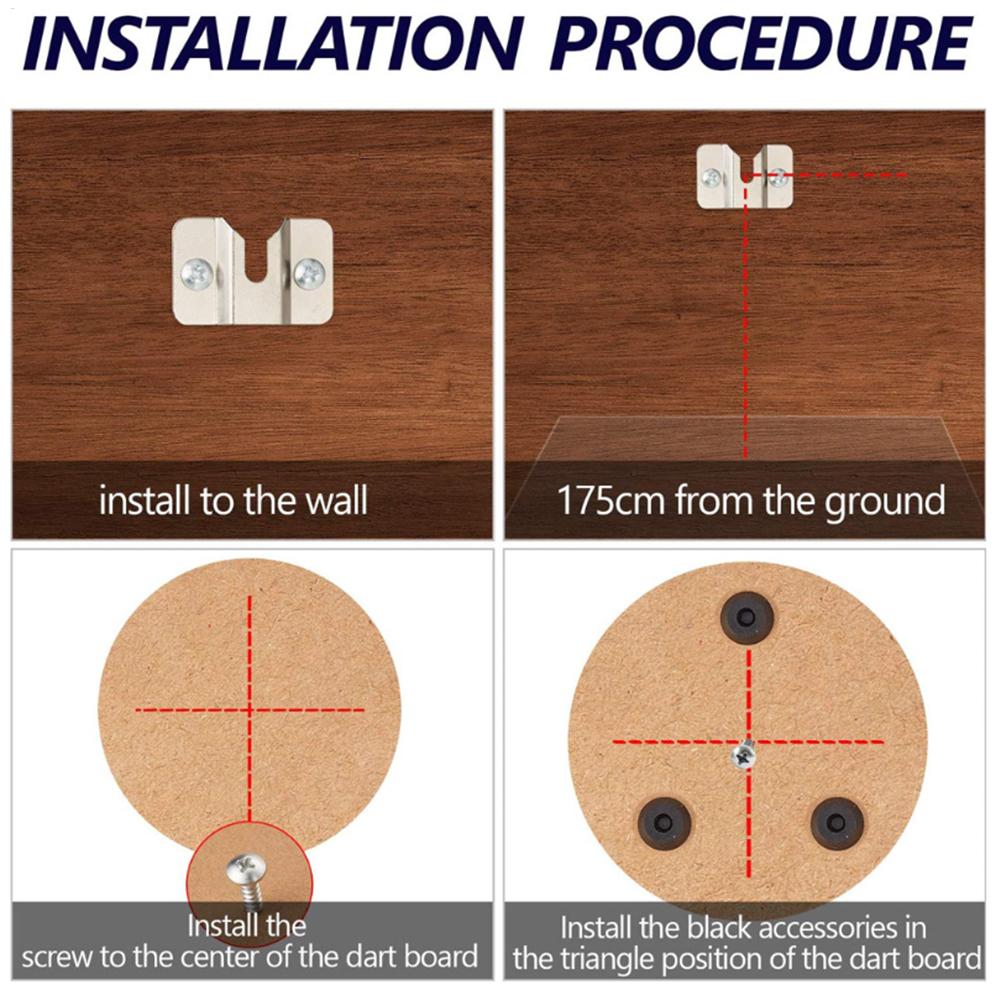 Dart Board Wall Bracket Mounting Stand Kit Wall Mounted Hanging Dartboard Set With Screw Hook Accessories For Cabinet wall