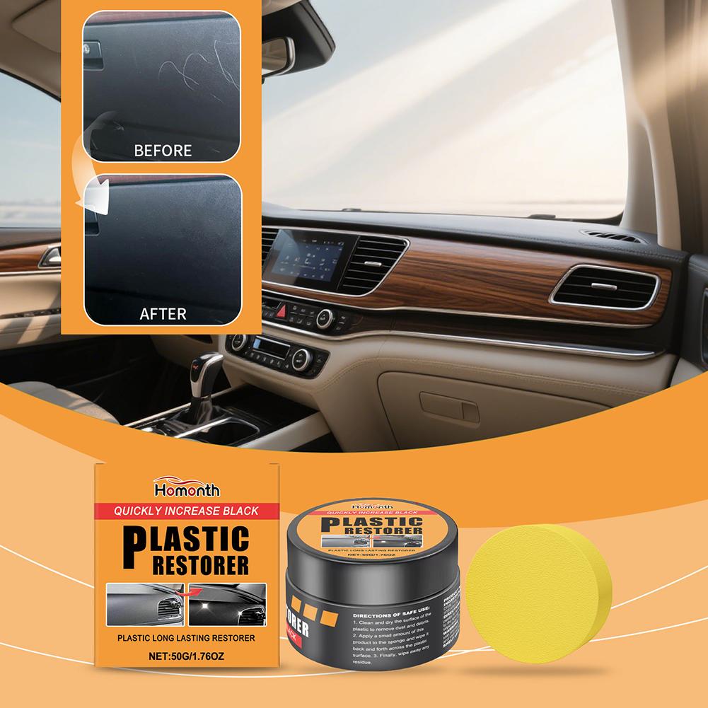 Car Plastic Restorer Back To Black Gloss Auto Polish Coating Auto Agent Panel Interior & Leather And Coating Repair Renewal O5G9