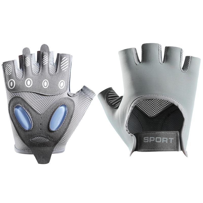 Sports cycling gloves women's half finger non-slip wear-resistant yoga outdoor running breathable fitness gloves