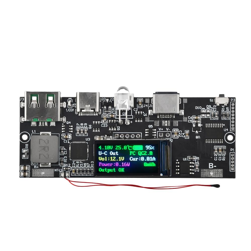 22.5W PD Color Screen Bidirectional Super Fast Charging Mobile Power Module Temperature / Circuit DIY Motherboard 5V 4.5A
