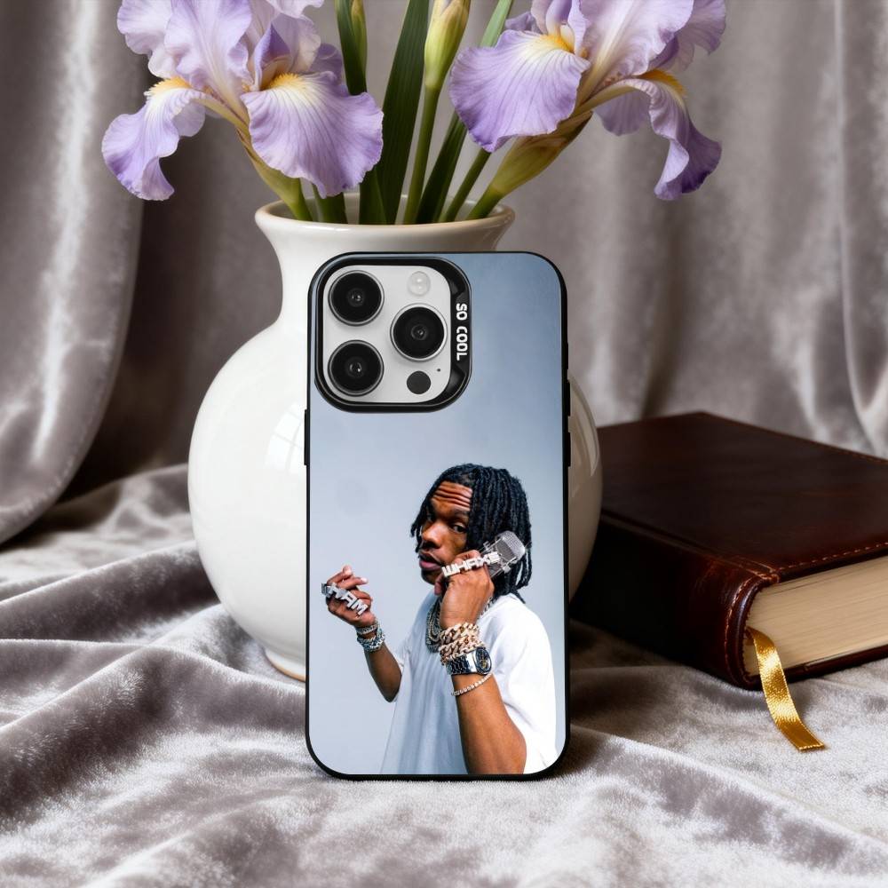 

RAPPER L-Lil-L B-Baby-Y Phone Case For iPhone17,16,15,14,13,12,11 Plus,Pro Max Black Candy silver phone case iPhone16se4