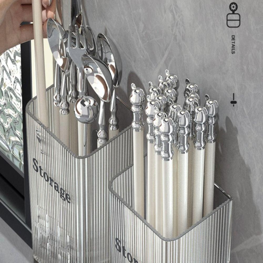 Wall-mounted Kitchen Draining Rack Plastic Chopstick Storage Box High Quality Chopstick Cage