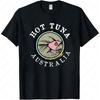 Hot Sale Tuna Printed Australia Mens TShirt Gyms Fitness Casual Fashion Loose Breathe Shirt Streetwear Hipster Cartoon Male Tee