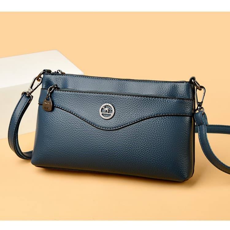 Lychee Pattern Soft Leather Messenger Bag Women's Shoulder Bag