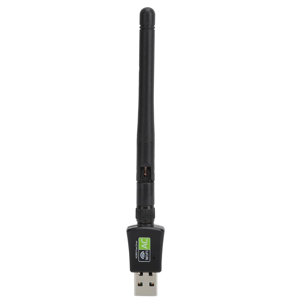 USB Wifi Adapter Receiver Antenna Ethernet 600Mbps 2.4Ghz5Ghz Wireless Network Card Black