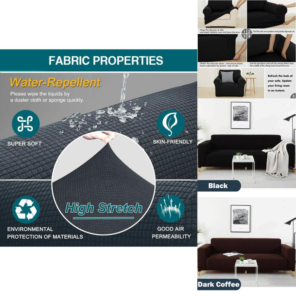 Versatile Soft Sofa Covers Featuring Great Elasticity And Easy Care For All Sizes