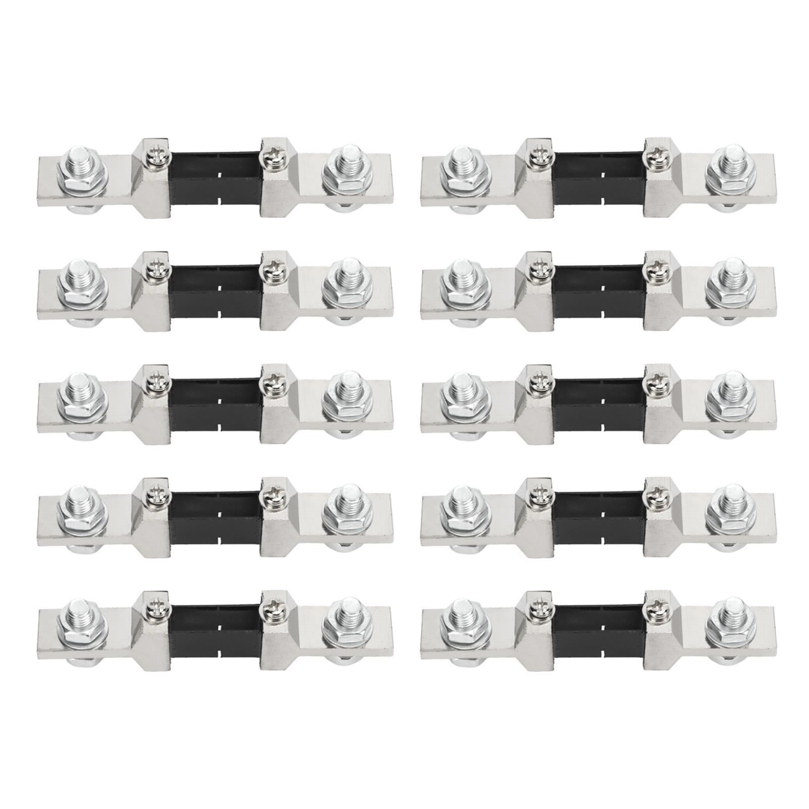 

10 шт. шунтирующий резистор для измерения тока, закрепленный на одной детали для системы генерации электроэнергии амперметром постоянного тока