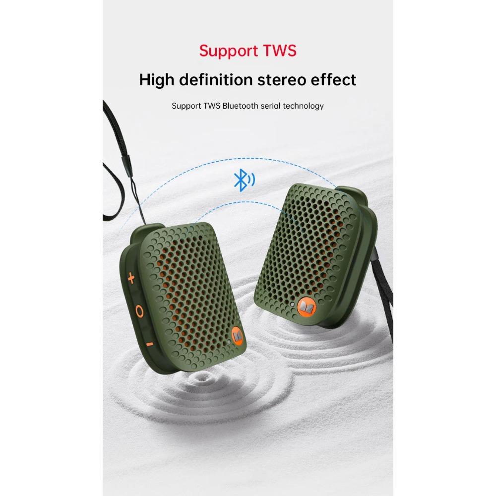 Monster M3 Magnetic Clip-On Mini BT V5.4 Portable Outdoor Sport Wearable Wireless Bluetooth Speakers With Bass Mic