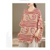 DIMANAF Plus Size New T-Shirt Women Loose Casual O-Neck Lady Tops Tees Shirts Flower Print Oversize Summer 2026
