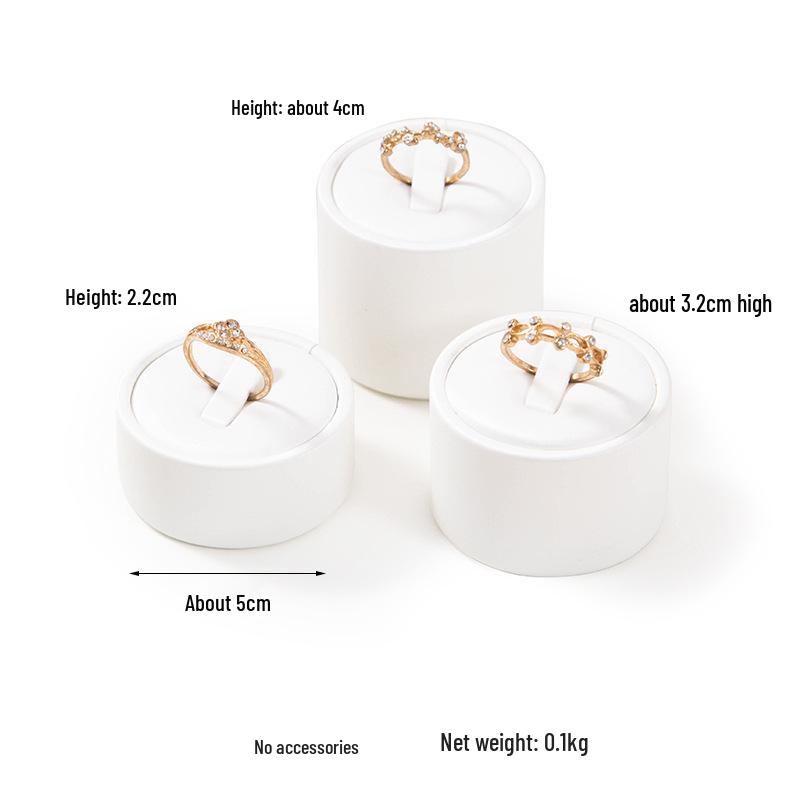 White Jewelry Display Stand for Bracelets, Rings, and Necklaces