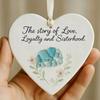 2D Heart-Shaped Sea Glass Friendship Decor Friendship Heart Keepsake Friendship Heart Ornament For Christmas Tree Hanging Ornaments