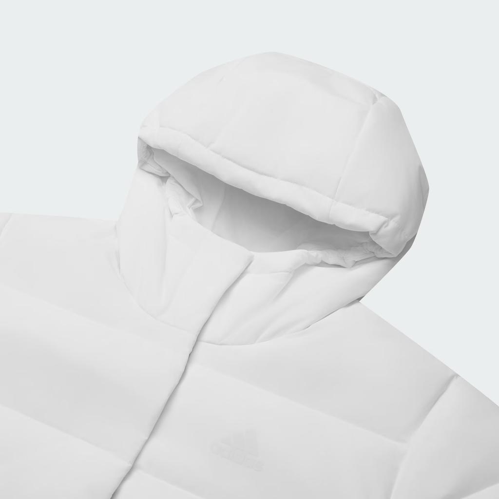 Adidas Helionic Hooded Solid Color Warm Down Jacket Women Jacket White KG3149