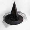 Halloween Party Witch Hat Costume Accessory Black/Red Halloween Costume for Girl