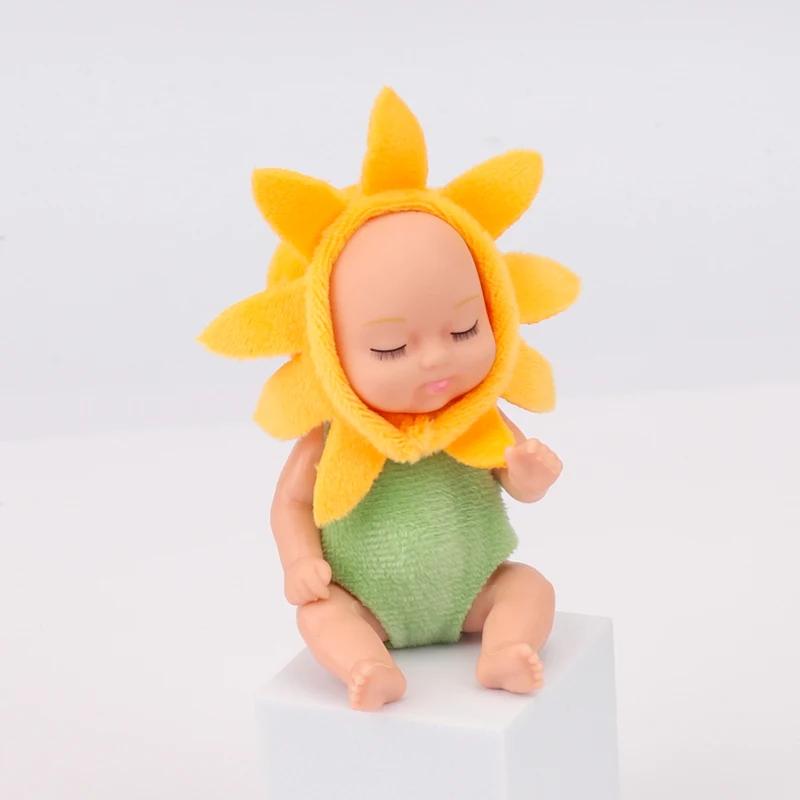 1pc Mini Reborn Doll Kit Toy Simulation Reborn Baby Princess Cute Sleeping Dolls Toy with Clothes Accessories Bebés Reborns
