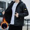 Men's jackets for autumn and winter, velvet thickening, trendy brand, handsome casual tops, internet celebrity men's clothing