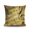 45X45CM Piano Key Wonderful Notes Decorative Pillowcase Car Sofa Art Piece Office Seat Cushion Cover Home Decoration