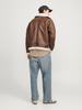 Winter Jacket Jack & Jones Jorcole Aviator Jacket (12261819) Chocolate-brown