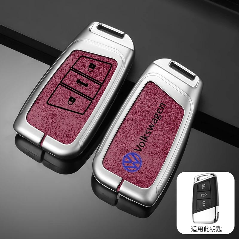 

VW GTI GOLF 2026 Hot For VW VOLKSWAGEN Metal Car Smart Remote Key Case Cover For Volkswagen VW Tiguan MK2 Magotan Passat B8 CC 2