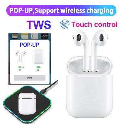 Original TWS Mini Pop-UP Wireless Bass Stereo Bluetooth Earphones Earbuds Sport Headphone with Charging Box for Huawei Xiaomi Android