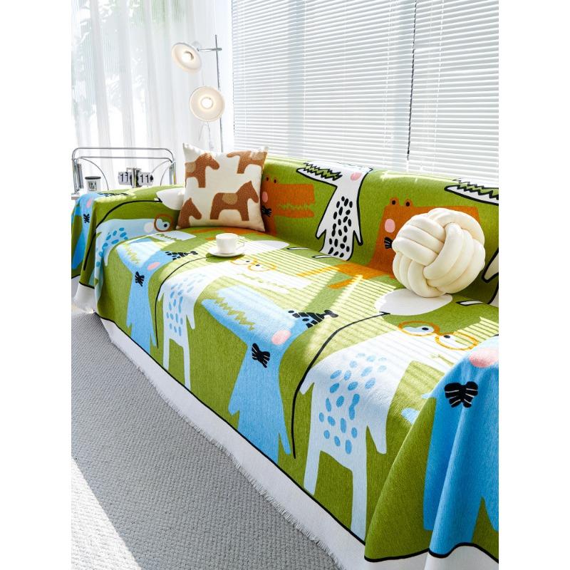 Waterproof Sofa Cover Cloth Four Seasons Universal Cartoon Advanced Sofa Cushion Cover All-Inclusive Sofa Towel Non-Slip