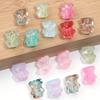 20pcs Bear Glass Beads Colorful Cute Lampwork Loose Spacer Bead For Jewelry Making DIY Necklace Bracelet Phone Chain Accessories