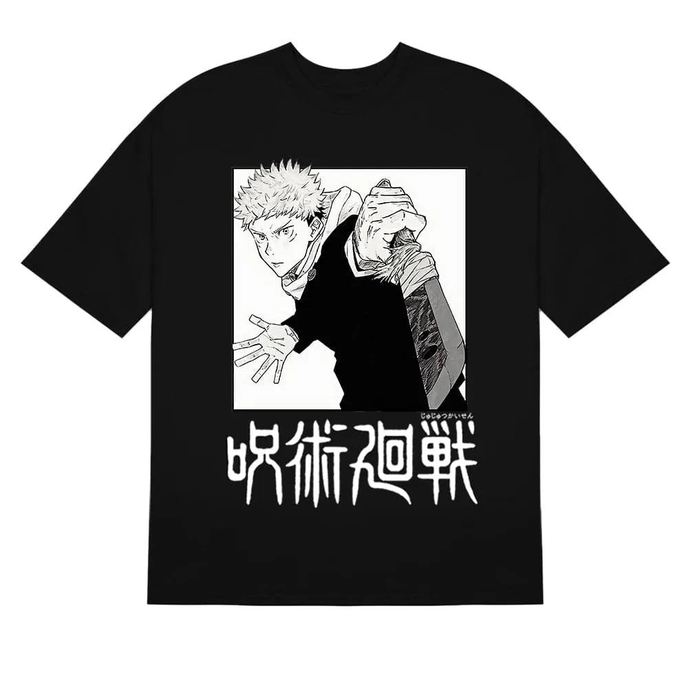 Jujutsu Kaisen Japonské Anime Gojo Pánské Dámské Letní Trička Nadměrná Velikost Harajuku Nadměrná Velikost Retro Krátký Rukáv Ležérní Pohodlí Y2k