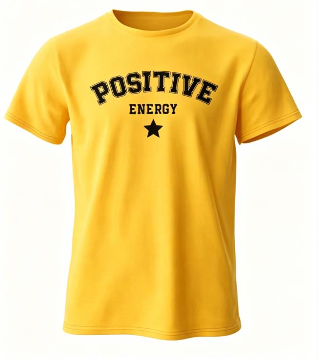 Summer Unisexs Pure Cotton Shortsleeved Positive Energy Tshirt Fashionable Urban Streetwear Creating A Stylish Summer Look