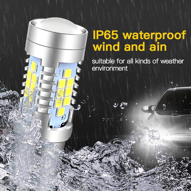 2pcs 30-SMD T20 7440 W21W W21/5W 7443 1156 Ba15s P21W Bau15s PY21W 1157 LED Signal Brake Stop Reverse Light Bulb Amber White