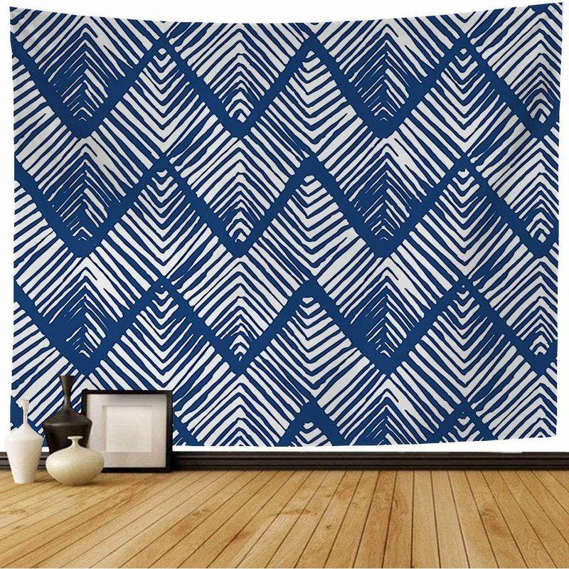 Geometric Boho Pattern Tapestry, Polyester Minimalist Wall Hanging, Aesthetic Living Room Bedroom Home Decor, Gift