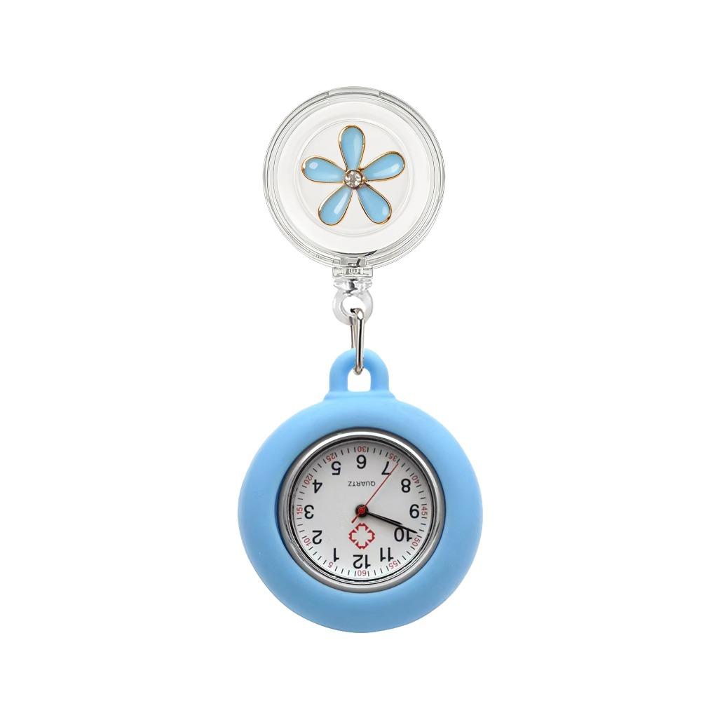 Anti-Lost Retractable Pocket Watch Decorative Pendant Fob Watch Retractable Nurse Watch Hospital