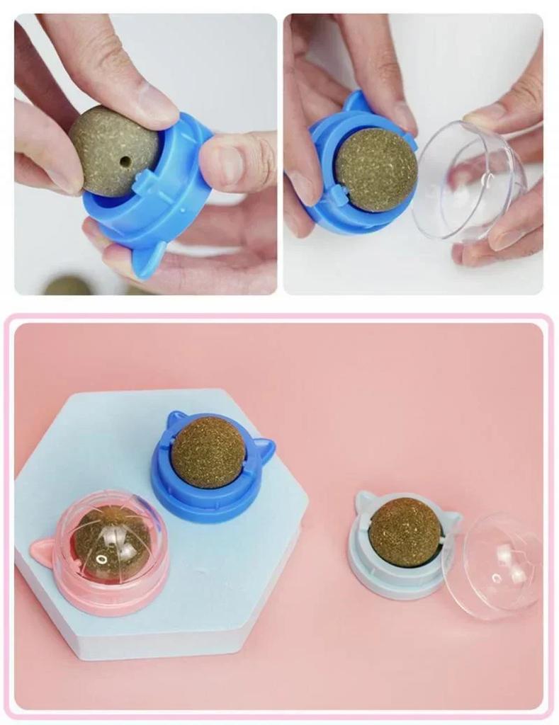 Animal Supplies Catnip Ball Cat Toy Self-exuberant Teething Catticker Stick The Wall Lick Lick Roca Ready-to-eat Baby Cat Tools