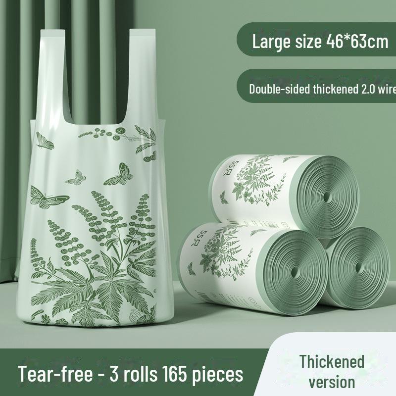 Heavy-duty Wormwood Kitchen Garbage Bags - Extra Thick, Portable, Oversized, Vest-Style Plastic Bags
