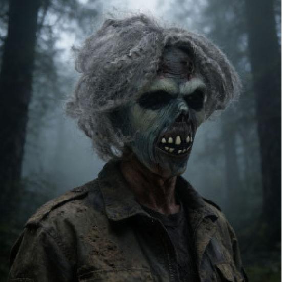 

Halloween Zombie Mask Scary Horror Ghost Mask New Latex Mask Headgear Party Props Green-faced zombie