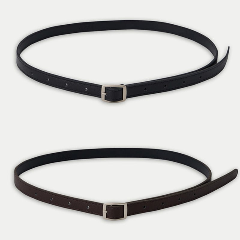 GNGB Modern Square Leather Belt_2color