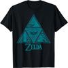 The Legend of Zelda Türkis Triforce Symbolik Grafik T-Shirt