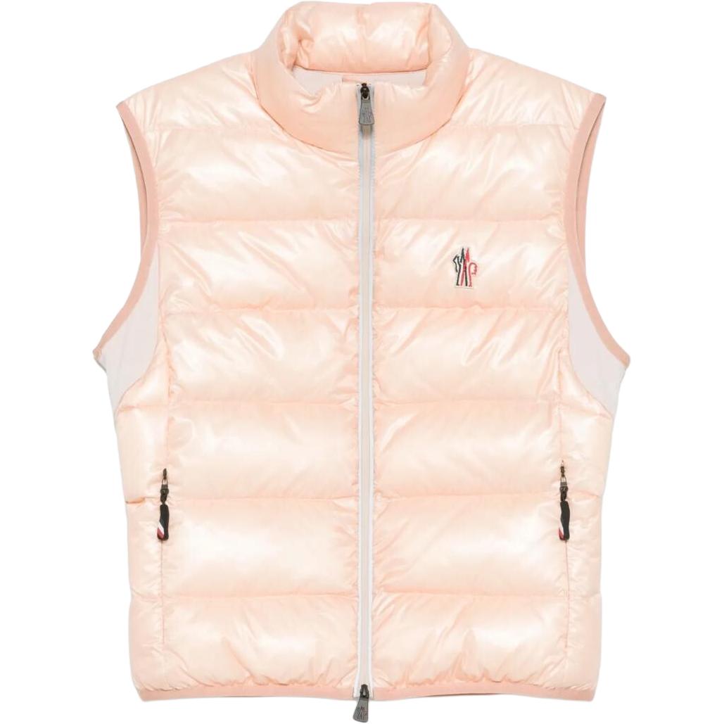 Moncler Logo Stand Collar Zipper Sleeveless