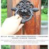 European Vintage Cast Iron Door Knocker Rustic Patina Handle for Villa/Garden Gates, Antique Decorative Hardware