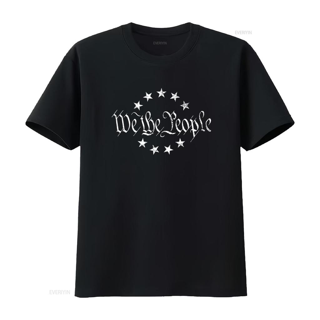 WE THE PEOPLE LIBERTY FREEDOM T Shirt vintage Washed Comfortable fashion Casual Top For Everyday Wear Versatile graphic Soft