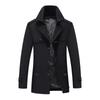 Men's High-Grade Mid-Length Casual Windbreaker Lapel Jacket for Spring, Summer, and Autumn