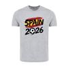 Spain 2026 Patriotic Soccer Fan TShirt Spanish Flag Inspired Print Shirt Men Crewneck Cotton Short Sleeve Soccer Part Supplies