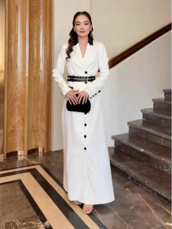 2025 Fall High-End Slimming Long Sleeve Dress with Waist-Gathering and Elegant Style