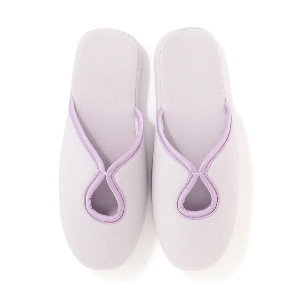 Francfranc Urethane Sole Sweat Room Light Antibacterial and Indoor Slippers Shoes, Purple, Deodorizing, Washable,
