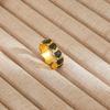 1Pcs Stainless Steel Ring Set with Zirconia, Metal Style Finger Ring, Index Finger Ring