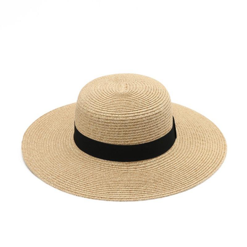 New sunshade sunscreen sun hat showing face small beach hat summer hat seaside vacation big brim straw hat