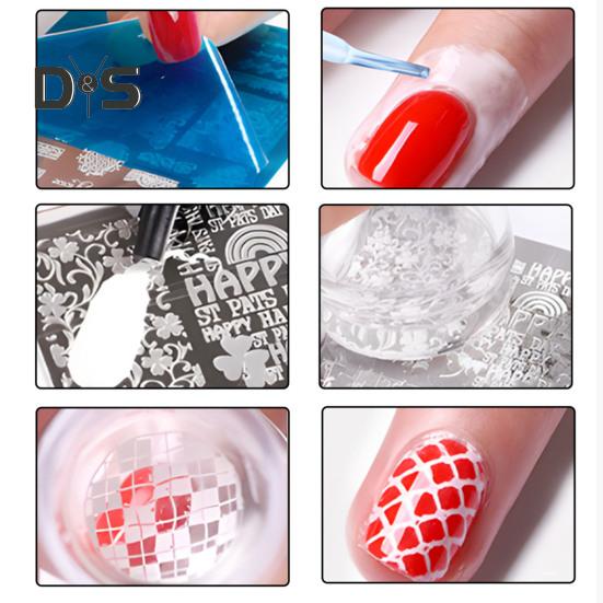 Stamping Plates Set Bows Flowers Lace Design Manicures Decoration Metal Plate Transfer Sweet Series Template