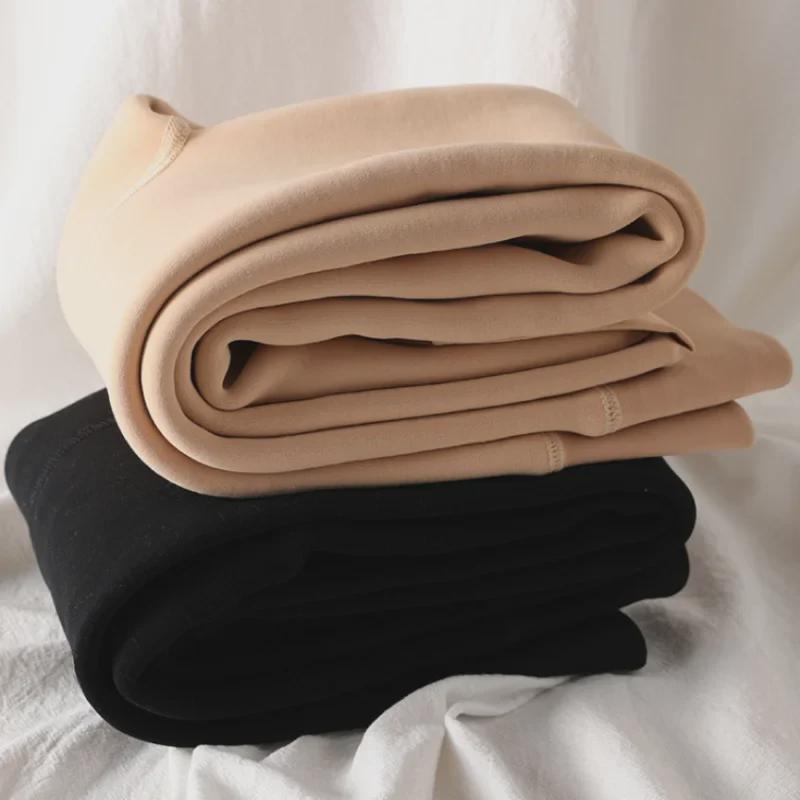 Dívčí silné sametové taneční legíny a punčochy - Podzim/Zima Bílé punčochové kalhoty